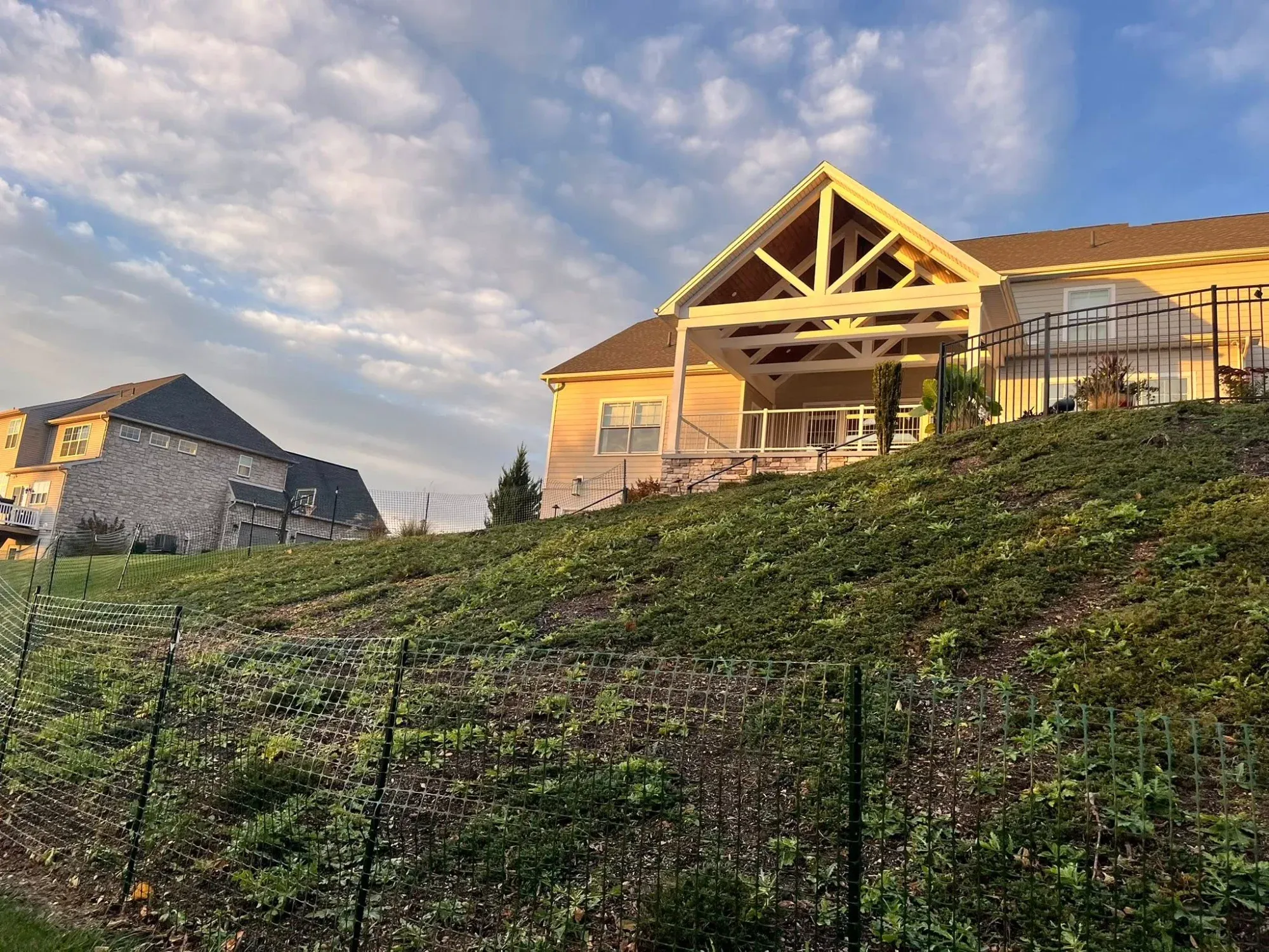 Professional stone pathway installation by Flores Landscape in Harrisburg PA