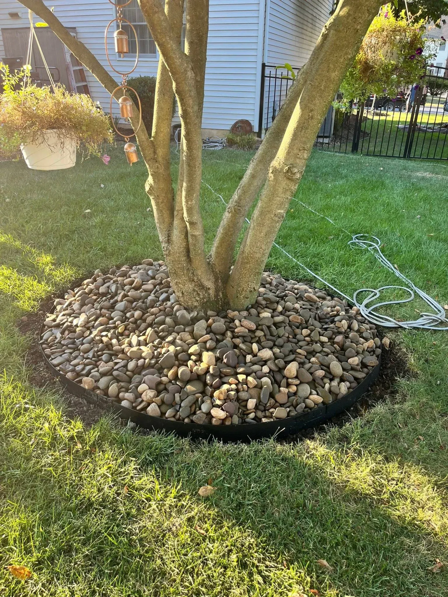 Natural stone retaining wall installation Harrisburg area