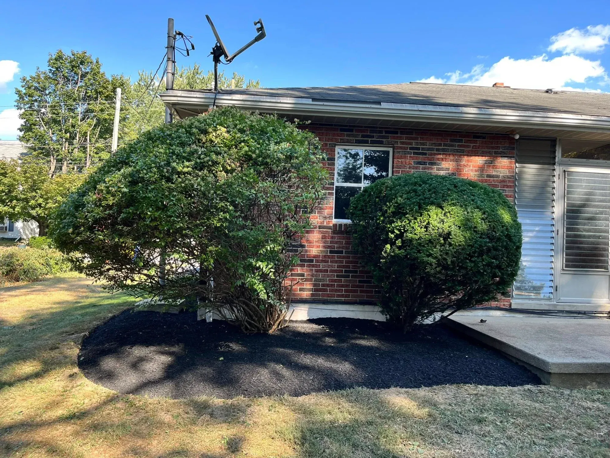 Colorful flower bed installation with seasonal mums Hershey PA